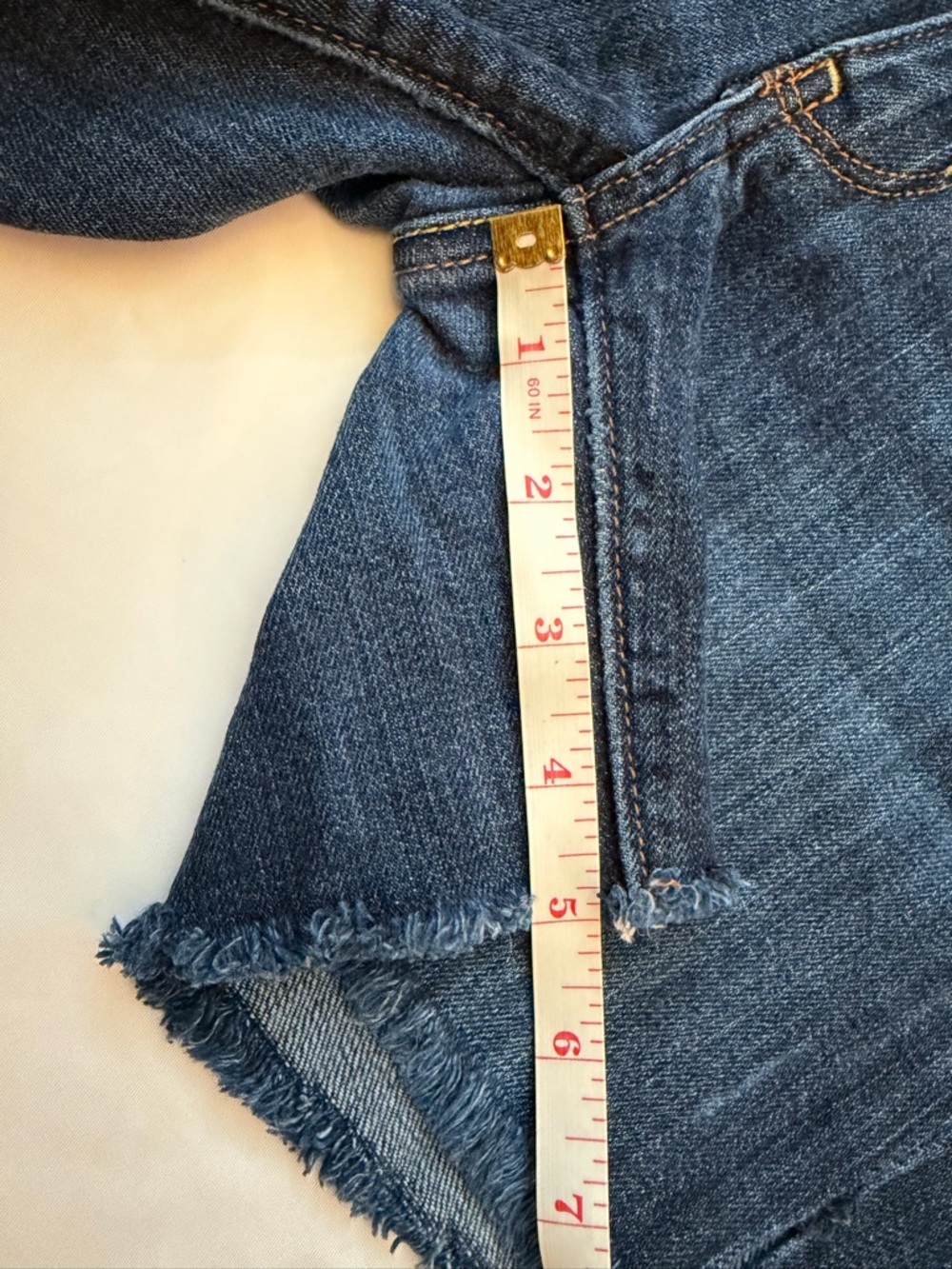 American Eagle size 6 dark wash jean shorts - Picture 12 of 12